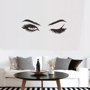 Creative Pretty eyelashes Wall Sticker