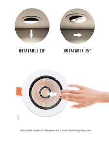 Led Panel Recessed Down Light Round