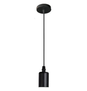 Retro industrial geometric black LED lamp