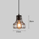 Retro industrial geometric black LED lamp