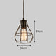 Retro industrial geometric black LED lamp