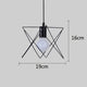 Retro industrial geometric black LED lamp