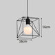 Retro industrial geometric black LED lamp