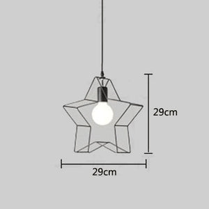 Retro industrial geometric black LED lamp