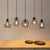 Retro industrial geometric black LED lamp