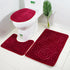 Bathroom Bath Mat Set Toilet Carpet