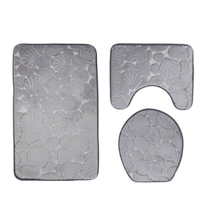 Bathroom Bath Mat Set Toilet Carpet