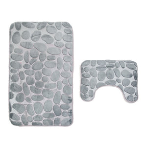 Bathroom Bath Mat Set Toilet Carpet