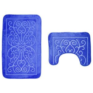Bathroom Bath Mat Set Toilet Carpet