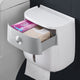 Plastic toilet paper holder wall