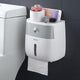Plastic toilet paper holder wall