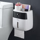 Plastic toilet paper holder wall