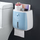 Plastic toilet paper holder wall