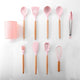 Silicone Cooking Utensils Set Wood Handle
