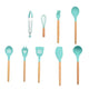 Silicone Cooking Utensils Set Wood Handle