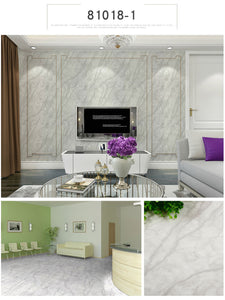 Waterproof Floor Stickers Marble Wallpapers