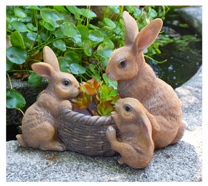 Creative Rabbit Digging Carrot Decor Ornament