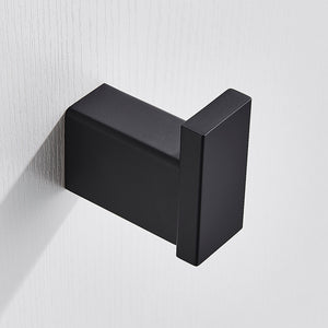 Bathroom Hardware Set Black Robe