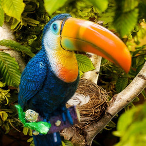 Garden Decoration Simulation Parrot Miniature Sculpture