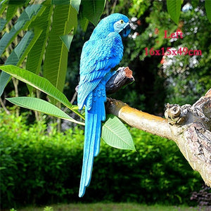 Garden Decoration Simulation Parrot Miniature Sculpture