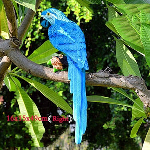 Garden Decoration Simulation Parrot Miniature Sculpture