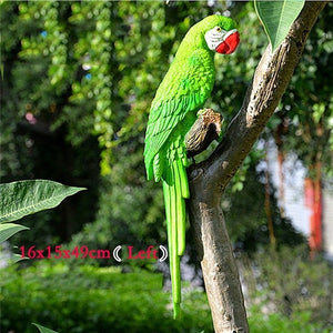 Garden Decoration Simulation Parrot Miniature Sculpture