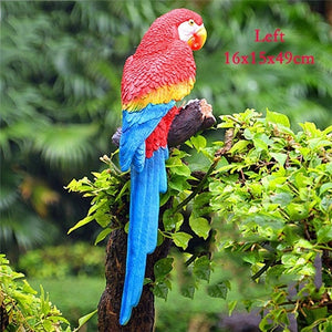 Garden Decoration Simulation Parrot Miniature Sculpture