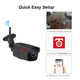 Waterproof wireless security camera metal