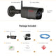 Waterproof wireless security camera metal