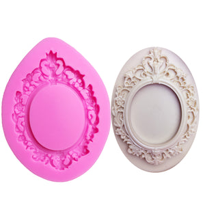 Frame silicone mold fondant mould