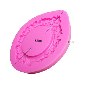 Frame silicone mold fondant mould